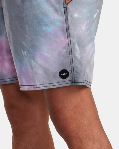 3 MANIC TIE-DYED ELASTIC BOARDSHORTS 17"  AVYBS00266 RVCA