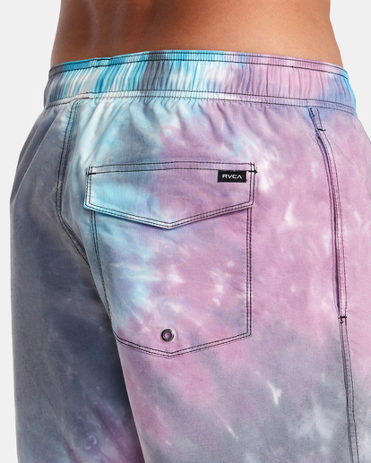 4 MANIC TIE-DYED ELASTIC BOARDSHORTS 17"  AVYBS00266 RVCA