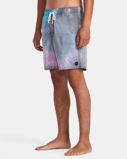 0 MANIC TIE-DYED ELASTIC BOARDSHORTS 17"  AVYBS00266 RVCA