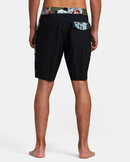 2 Hawaii Monstera 2.0 Apex 19" Boardshorts Black AVYBS00290 RVCA