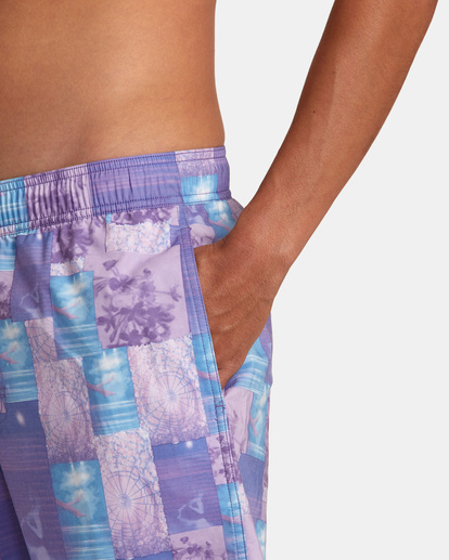 7 Colin Sussingham Elastic - Swim Shorts for Men Purple AVYBS00295 RVCA