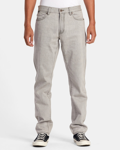 1 Weekend Straight Fit Jeans Grey AVYDP00127 RVCA