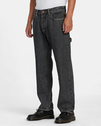 3 Americana Chainmail - Relaxed Fit Jeans for Men Gray AVYDP00132 RVCA