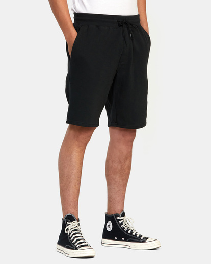 6 Big RVCA Sweatshorts Black AVYFB00127 RVCA