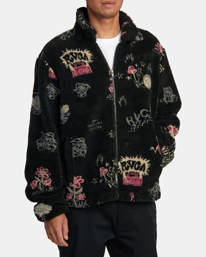 Groove   Zip Up Sherpa Fleece for Men   RVCA