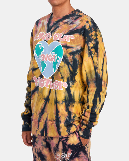 6 Freaktopia Love Your Mother Sweatshirt White AVYFT00305 RVCA