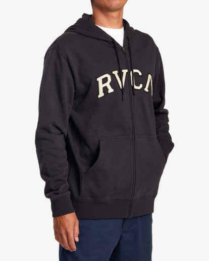 4 Concord Zip-Up Hoodie Blue AVYFT00307 RVCA