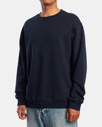 4 Day Shift Crewneck Sweatshirt Blue AVYFT00310 RVCA