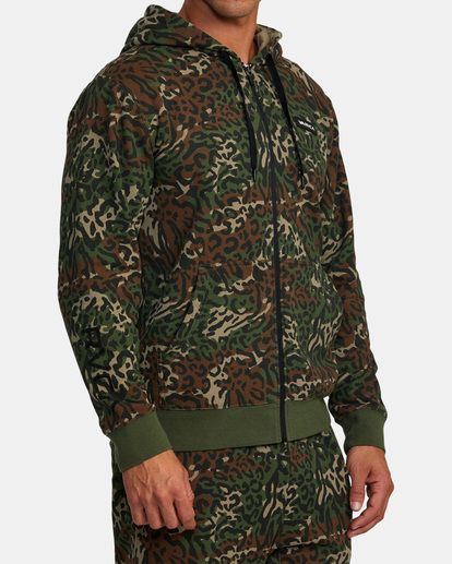 5 Swift Icon Zip-Up Hoodie Green AVYFT00312 RVCA