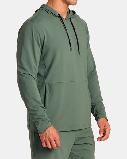 6 Trainer Hoodie Green AVYFT00323 RVCA