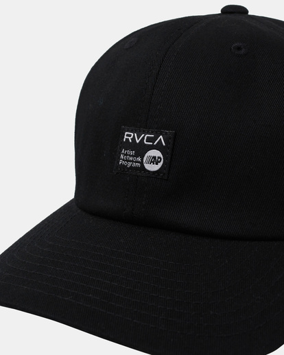 3 ANP Daily - Strapback Cap for Men Black AVYHA00406 RVCA