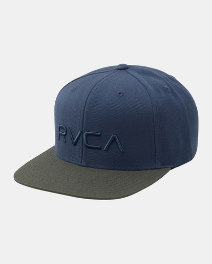 0 RVCA Twill Snapback II Hat Green AVYHA00457 RVCA