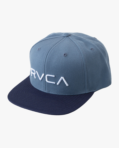 0 RVCA Twill Snapback II Hat Grey AVYHA00457 RVCA