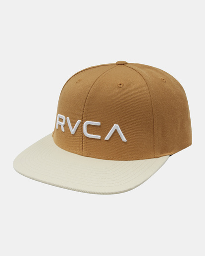 0 RVCA Twill Snapback II Hat Yellow AVYHA00457 RVCA