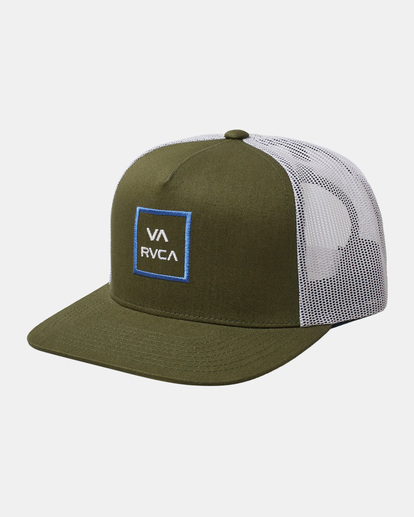 0 VA All The Way Trucker Hat Green AVYHA00464 RVCA