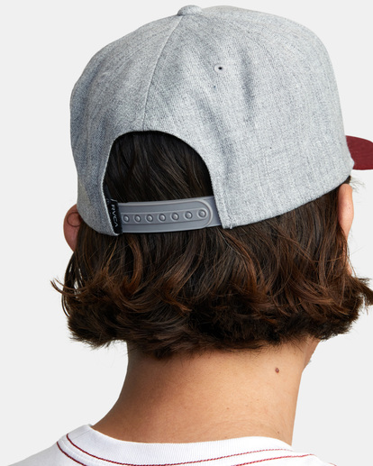 3 VA Patch Snapback Hat Grey AVYHA00467 RVCA