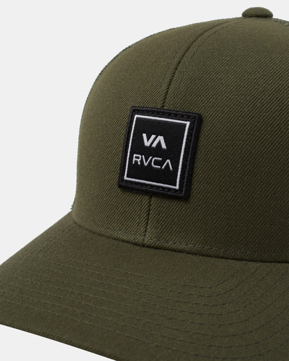 3 VA Station - Truckerkappe für Männer Grün AVYHA00512 RVCA