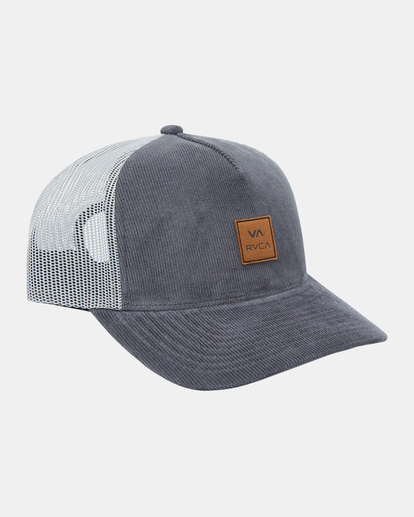 4 VA Atw Cord - Trucker Cap for Men Grey AVYHA00515 RVCA