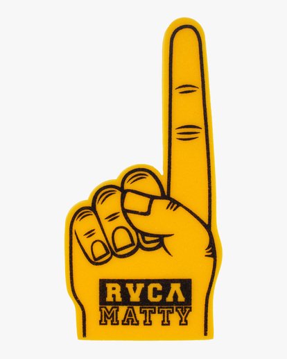 1 Matty Foam Finger Yellow AVYHN00103 RVCA