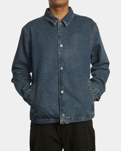 Everett Denim Coaches Jacket | RVCA