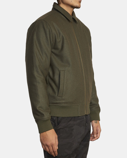 5 Pisco Zip-Up Jacket Green AVYJK00185 RVCA