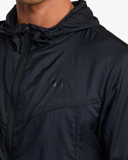 3 RVCA RUNNER LIGHTWEIGHT TRAINING JACKET Black AVYJK00216 RVCA