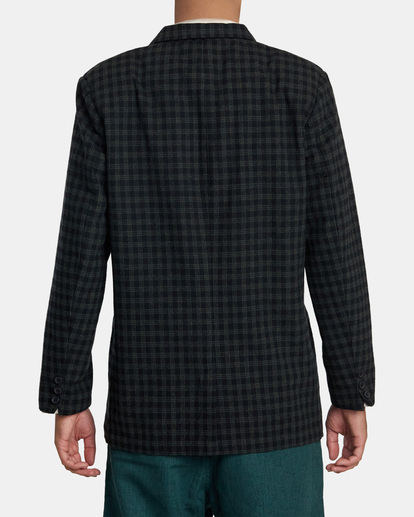 2 Spun Spirit Studio Plaid Blazer Blue AVYJK00242 RVCA