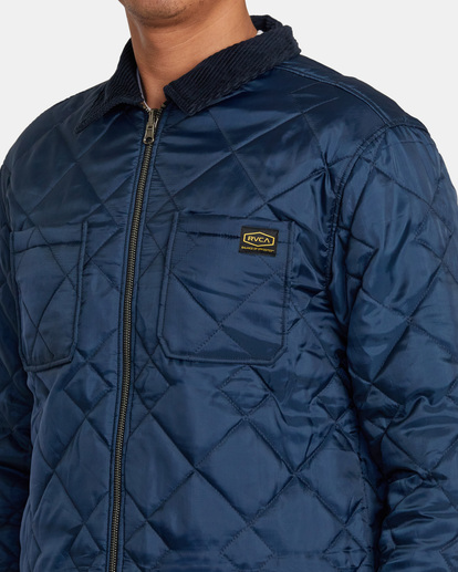 7 Dayshift Flannel - Reversible Overshirt for Men Blue AVYJK00245 RVCA