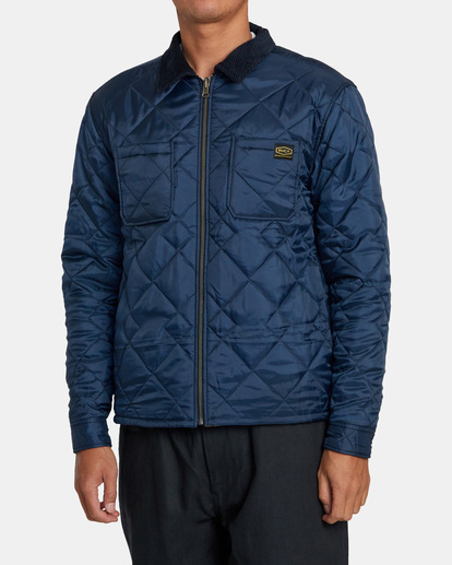 9 Dayshift Flannel - Reversible Overshirt for Men Blue AVYJK00245 RVCA