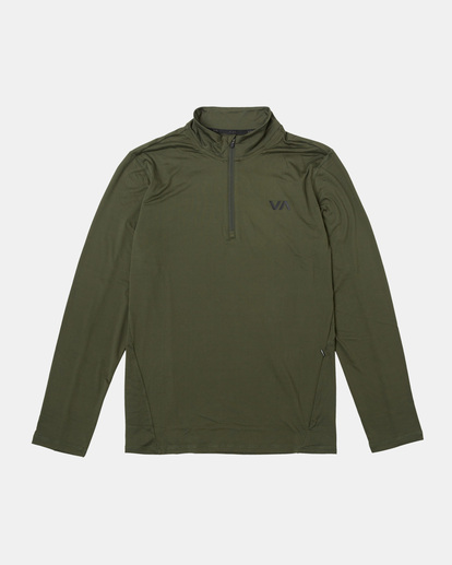 0 Sport Vent Half-Zip Pullover Brown AVYKT00169 RVCA