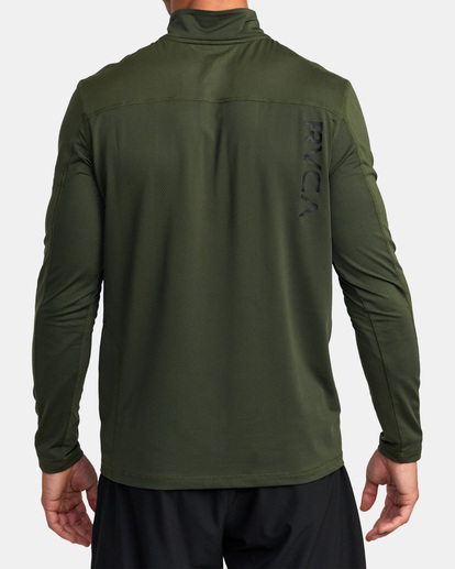 2 Sport Vent Half-Zip Pullover Brown AVYKT00169 RVCA
