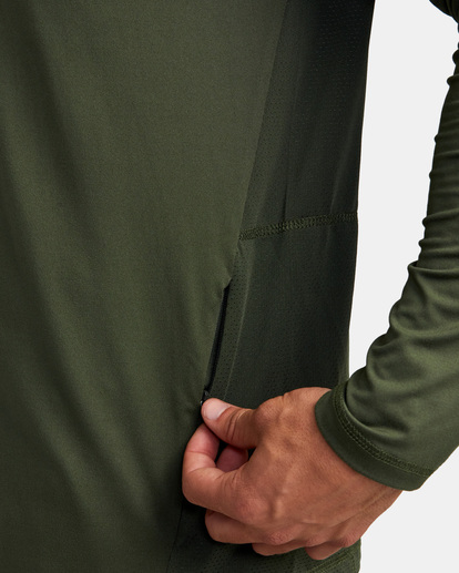 7 Sport Vent Half-Zip Pullover Brown AVYKT00169 RVCA