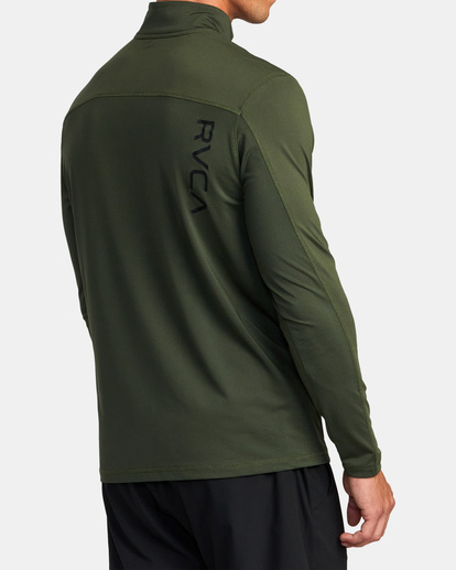 5 Sport Vent Half-Zip Pullover Brown AVYKT00169 RVCA