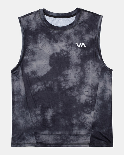 0 Sport Vent Muscle Tank Top Black AVYKT00170 RVCA
