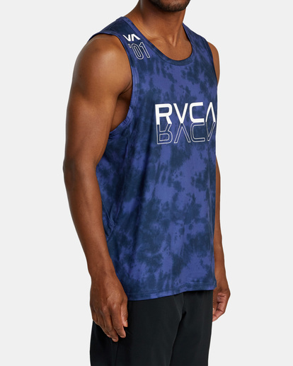 5 Sport Vent Tie-Dyed Tank Top Purple AVYKT00246 RVCA