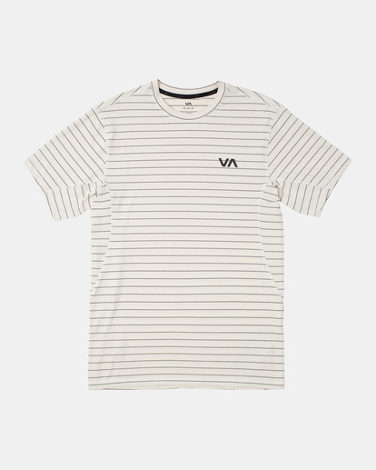 0 Sport Vent Stripe Technical Short Sleeve Top White AVYKT00268 RVCA