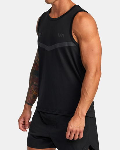 6 RVCA Runner Tank Top Black AVYKT00272 RVCA
