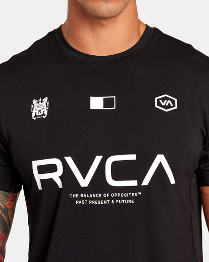 3 Vent VA Sport Badge - Technical Training T-Shirt for Men Black AVYKT00302 RVCA