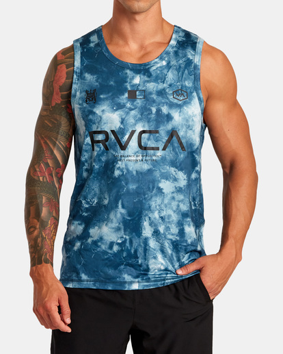 1 Vent VA Sport Badge Technical Training Tank Blue AVYKT00303 RVCA