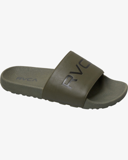 2 RVCA Sport Slides Green AVYL100049 RVCA
