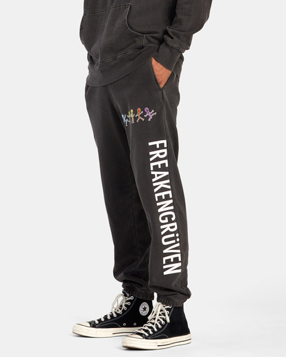 5 Freakengruven Sweatants Black AVYNP00170 RVCA