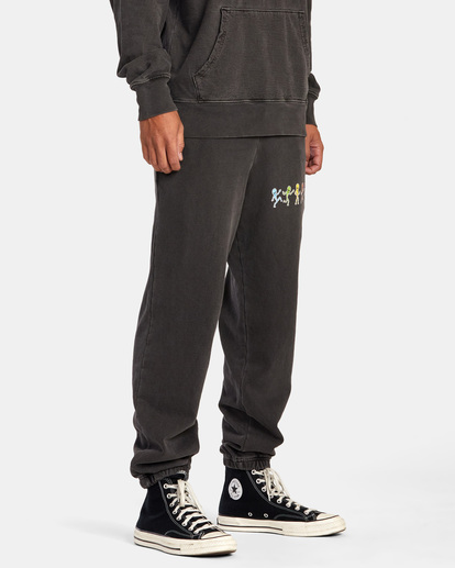 7 Freakengruven Sweatants Black AVYNP00170 RVCA