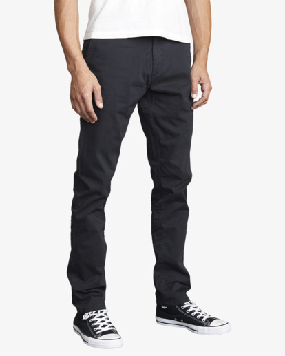 6 Daggers Chino Pants Black AVYNP00175 RVCA