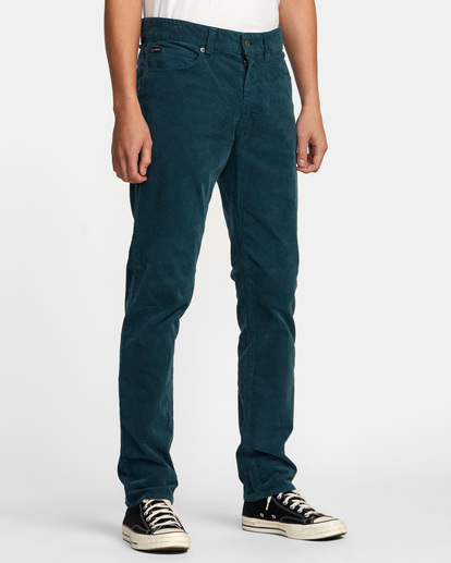 6 Daggers Pigment Corduroy Pants Blue AVYNP00176 RVCA