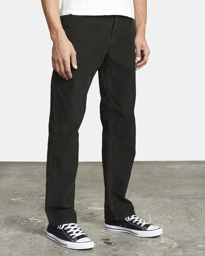 6 Daggers Pigment Corduroy Pants Black AVYNP00176 RVCA