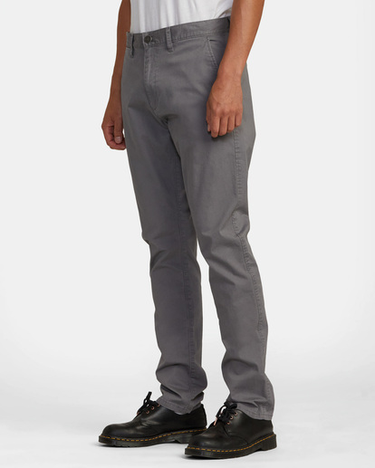 4 Daggers Twill Slim Fit Pants Grey AVYNP00177 RVCA