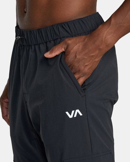 3 Spectrum Tech Cargo Pants Black AVYNP00220 RVCA