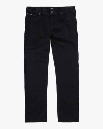 6 Daggers Twill Slim Fit Pants Black AVYNP00225 RVCA
