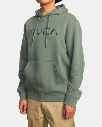 4 Radar Pullover Hoodie Blue AVYSF00151 RVCA