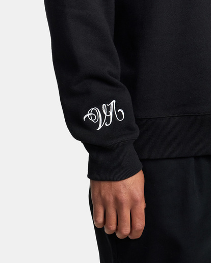 10 Mister Cartoon Crewneck Sweatshirt Black AVYSF00215 RVCA
